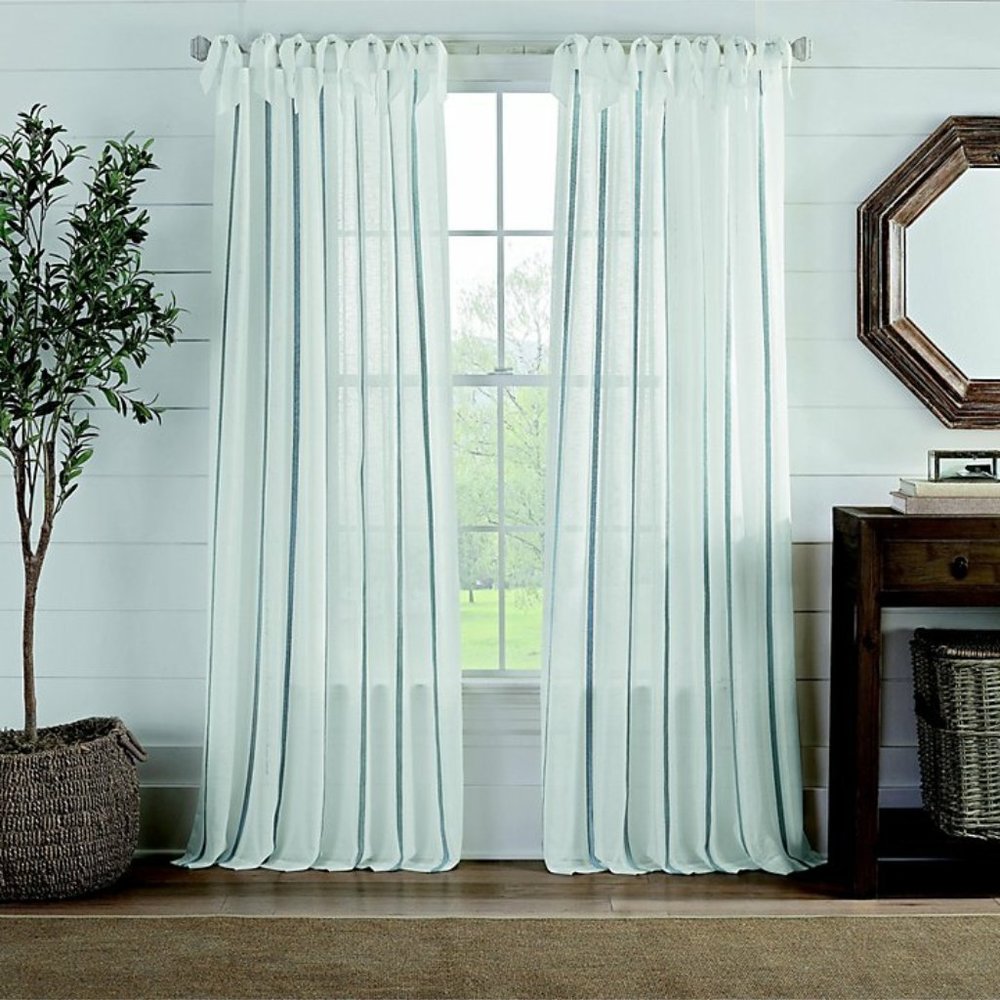 Cambria Fontaine Tie Top Light Filtering Curtain Panel